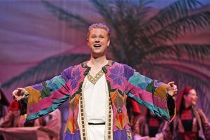 Joseph (Ian Patrick Gibb) loves his coat of many colors. Photo