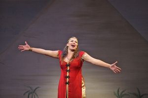 Broadway veteran Darcie Roberts, as the mysterious Narrator, spins the tale of Joseph Photo