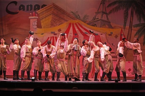The brothers and Jacob (Nicholas F. Saverine, center) become inexplicably French as t Photo