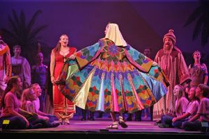 JosephÃ¢â‚¬â„¢s suede coat was designed by Shawn-Adrian DeCou, and is here  Photo