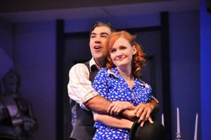 Joshua Holden as ''Bill Snibson'' and Jamie Buxton as ''Sally Smith'' Photo