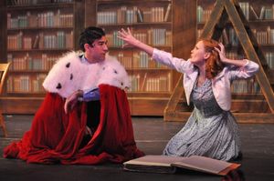 Joshua Holden as ''Bill Snibson'' and Jamie Buxton as ''Sally Smith'' Photo