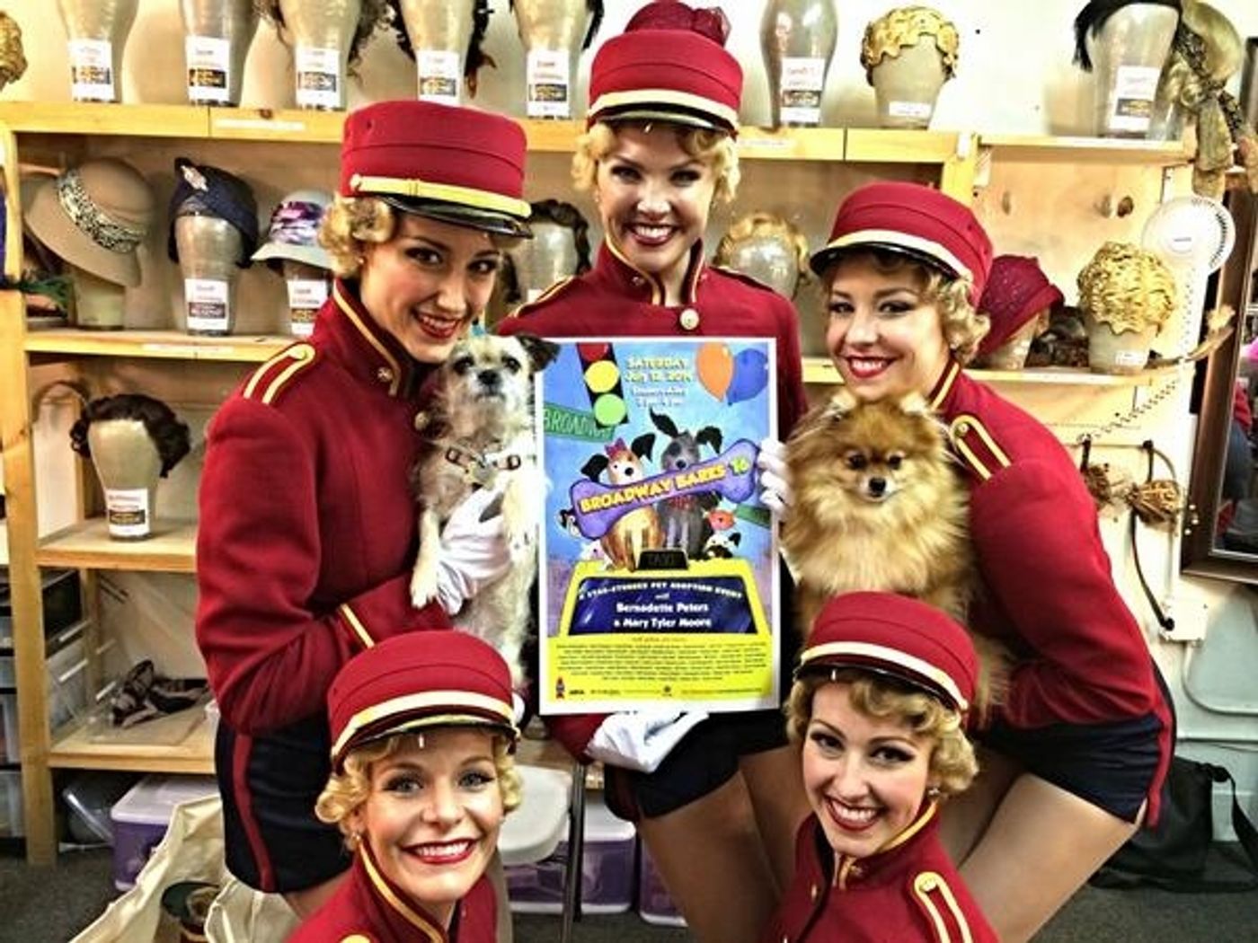 Photo Flash: Saturday Intermission Pics, 7/12- NEWSIES Prep for Sleep Out, BULLETS and MATILDA Get Excited for Broadway Barks, and More  Image