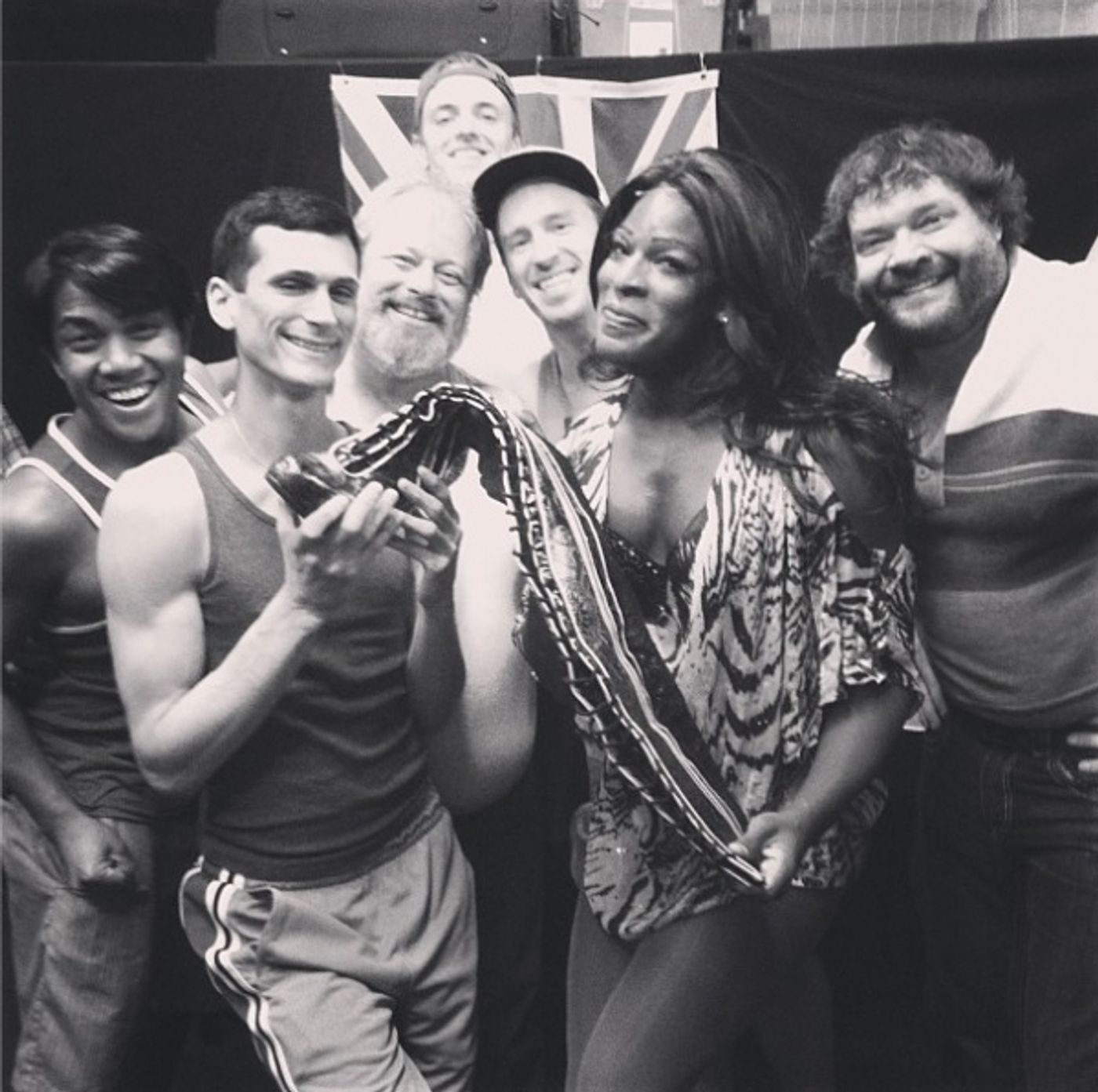 Photo Flash: Saturday Intermission Pics, 7/12- NEWSIES Prep for Sleep Out, BULLETS and MATILDA Get Excited for Broadway Barks, and More  Image