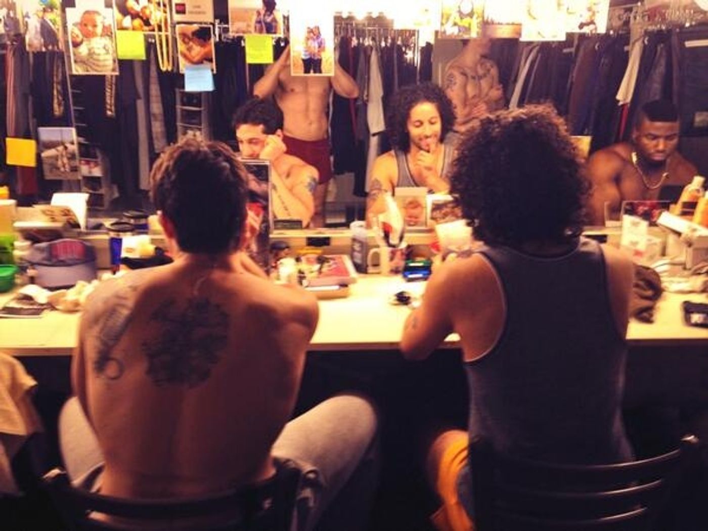 Photo Flash: Saturday Intermission Pics, 7/12- NEWSIES Prep for Sleep Out, BULLETS and MATILDA Get Excited for Broadway Barks, and More  Image