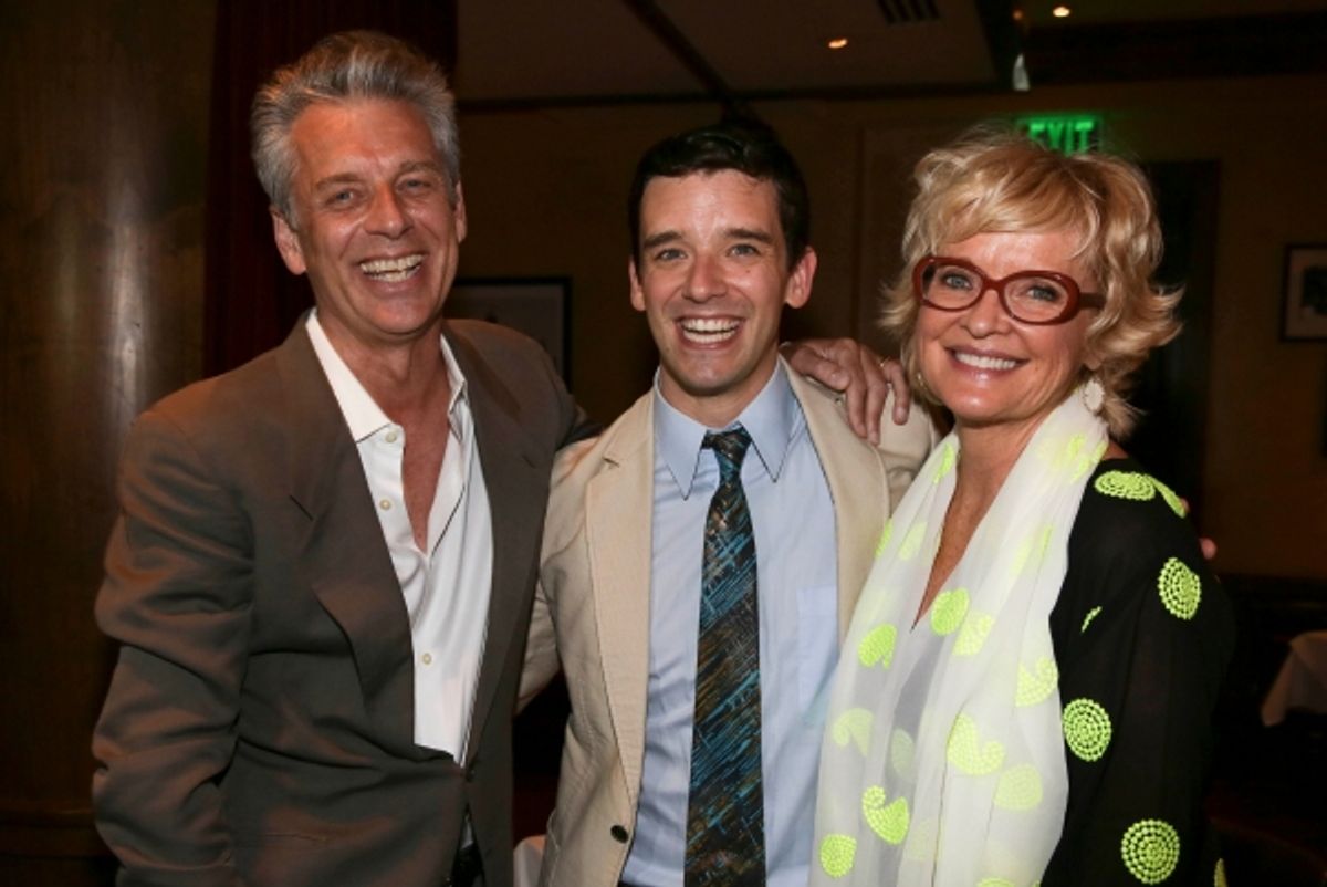 Michael Ritchie, Michael Urie, Christine Ebersole at 