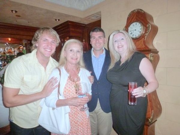 AC Ballet Dancers with Artistic Director Phyllis Papa, Mr. and Mrs. John Collins Esq. Photo
