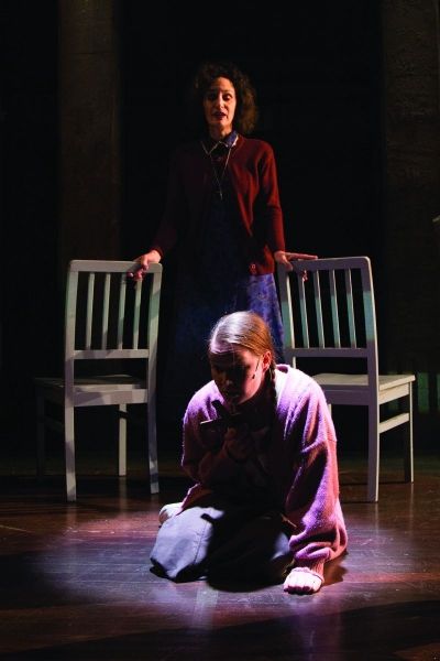 Barbara Walsh as Margaret White and Emily Zickler as Carrie White Photo