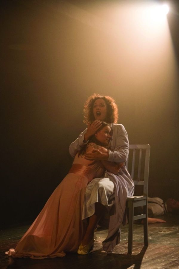 Barbara Walsh as Margaret White and Emily Zickler as Carrie White Photo