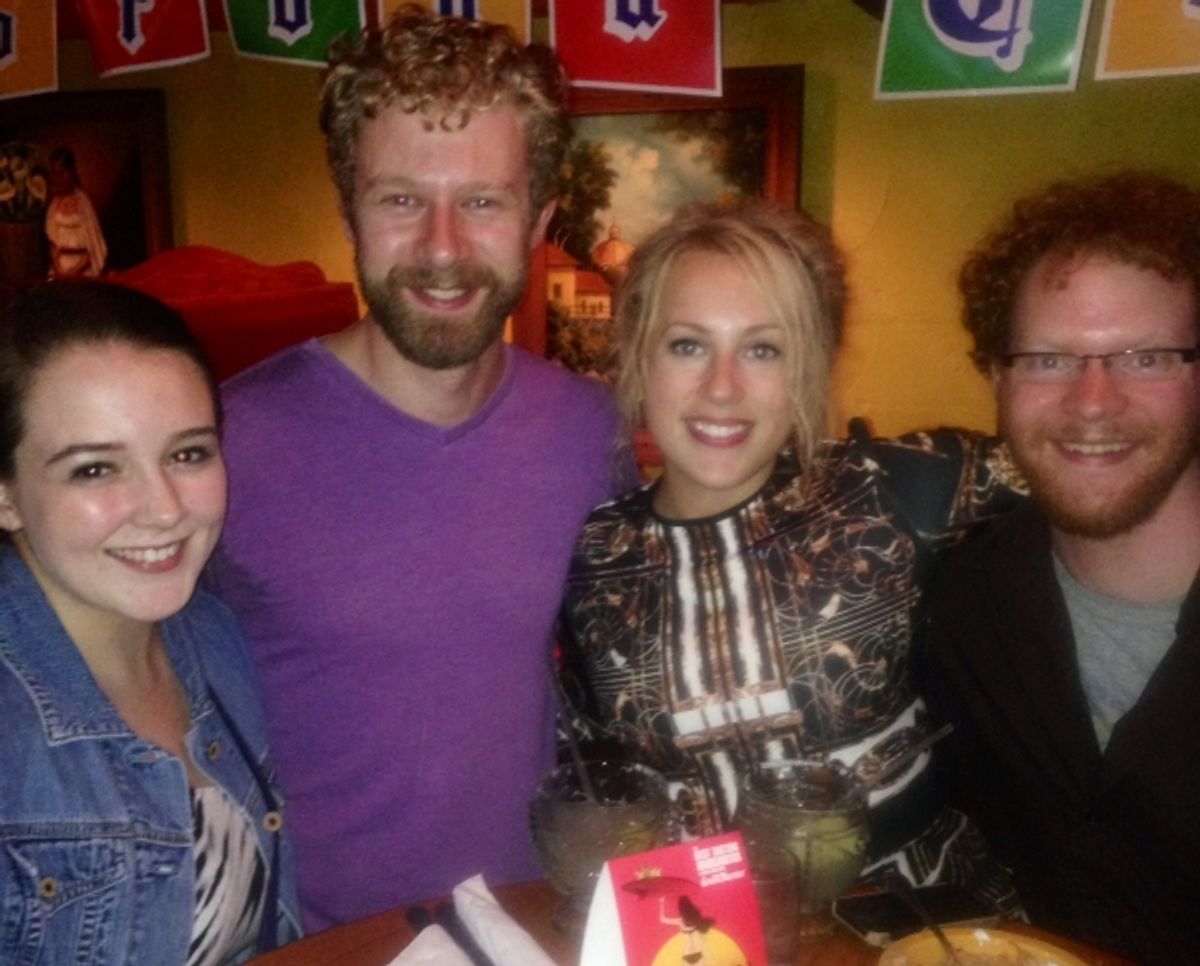 Sara Costello, Fred Geyer, Caroline Kingsley and Steve Peebles at 