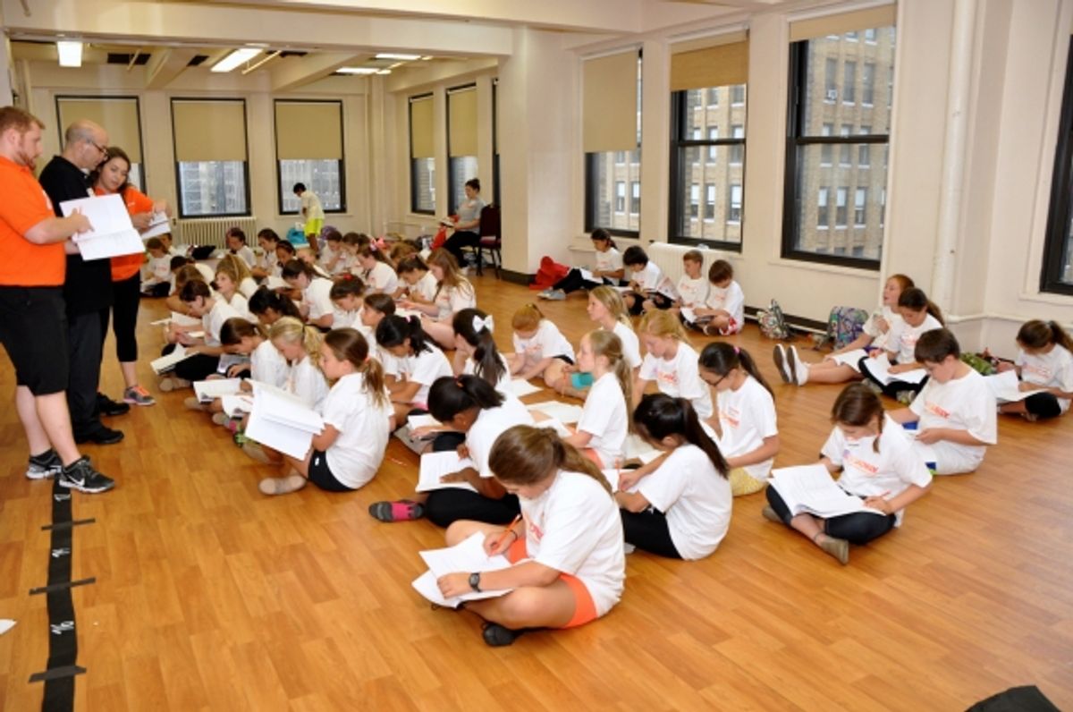 Jonathan Cerullo giving out the assignments at 