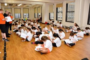 Jonathan Cerullo giving out the assignments @ BroadwayWorld Jonathan Cerullo giving out the assignments Photo