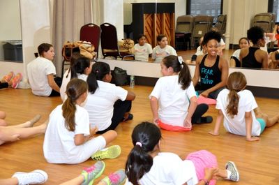 Bravita Threatt getting to know the students Photo