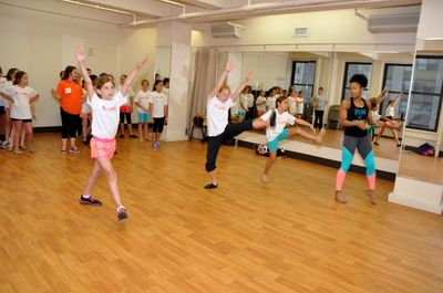 Bravita Threatt and the Camp Broadway Kids Photo
