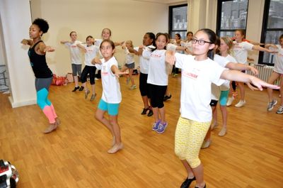 Bravita Threatt and the Camp Broadway Kids Photo