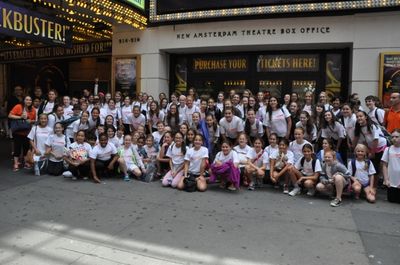 Jonathan Cerullo, the staff and The Camp Broadway Kids Photo