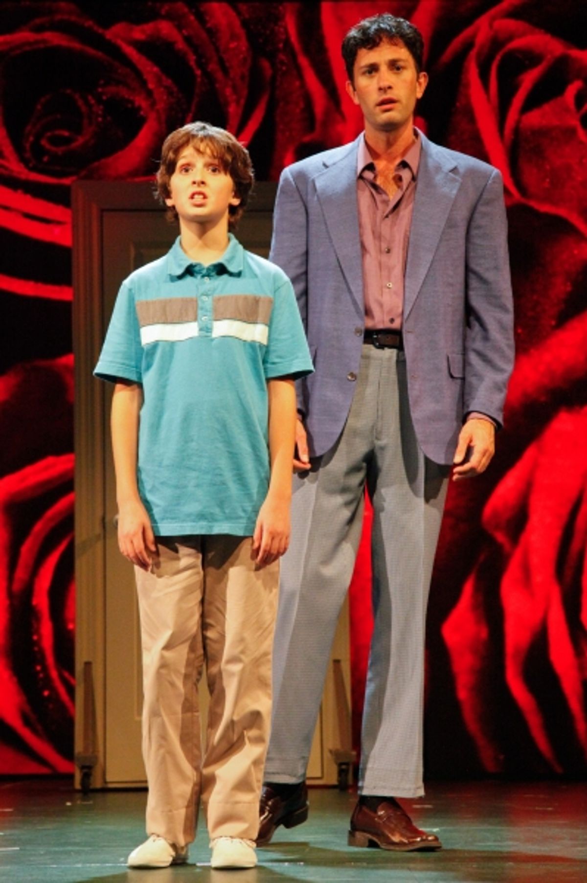 Tyler Altomari (Jason) and Kyle Barisich (Marvin). Photo by Randy O''Rourke. at 