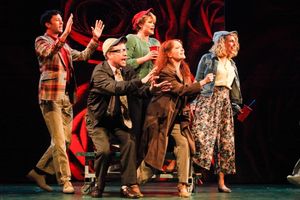 Kyle Barisich, Brent Schraff, Jane Bruce, Leslie Henstock and Danielle Gimbal. Photo by Randy O''Rourke. @ BroadwayWorld Kyle Barisich, Brent Schraff, Jane Bruce, Leslie Henstock and Danielle Gimbal. Photo Photo