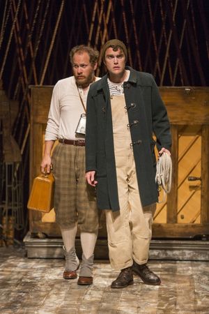 Andy Grotelueschen as Milky White and Patrick Mulryan as Jack @ BroadwayWorld Andy Grotelueschen as Milky White and Patrick Mulryan as Jack Photo