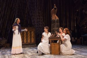 Claire Karpen as Cinderella with Emily Young, Liz Hayes, and Jessie Austrian Photo