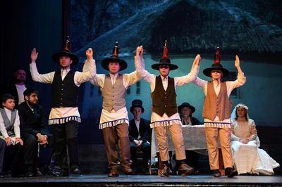 The famous Bottle Dance, performed by Patrick Murray, Corey Katona, Miranda Lieberman Photo