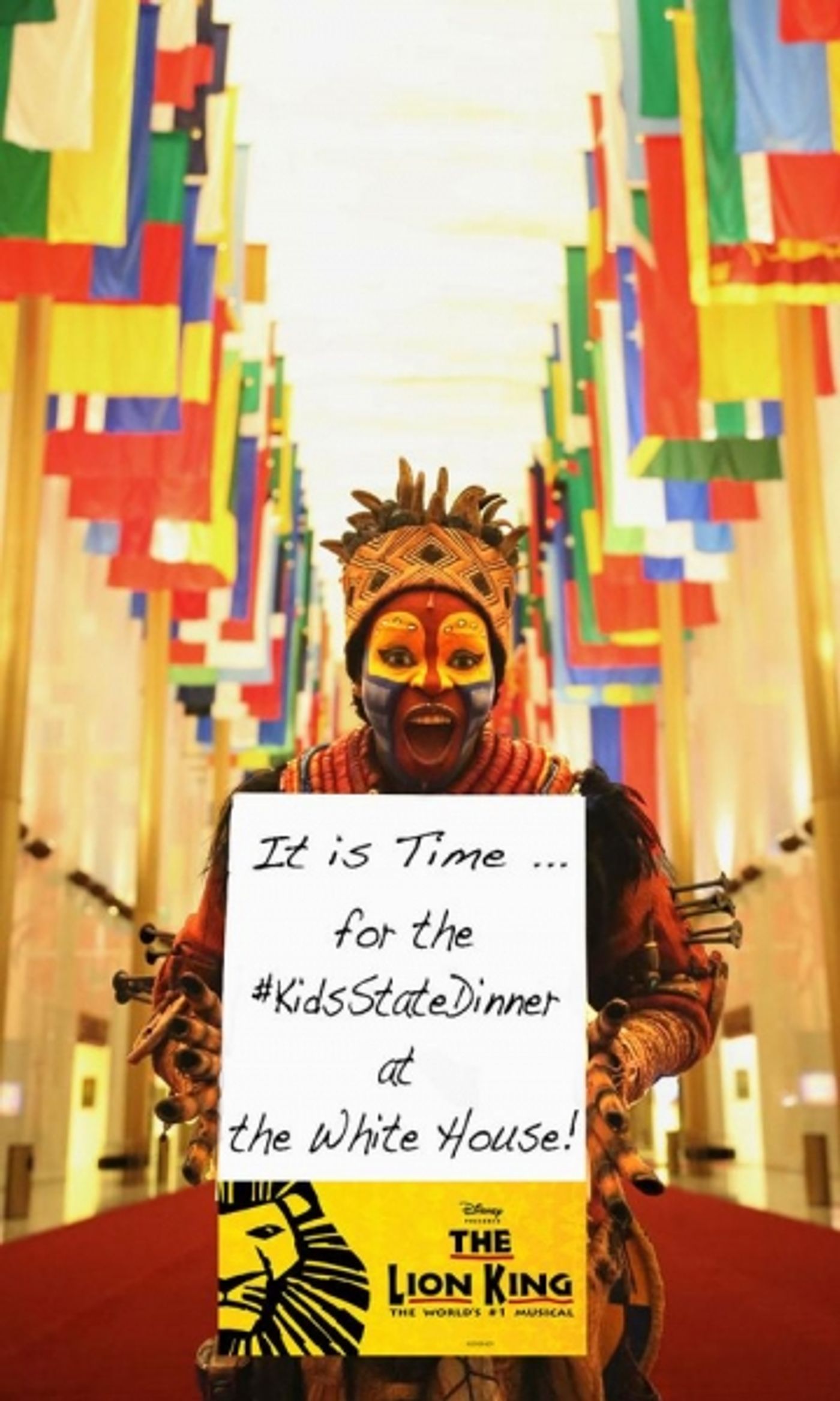 Photo Flash: THE LION KING Ready to Pack Up & Bring Pride Rock to D.C. for the White House's Kids State Dinner  Image