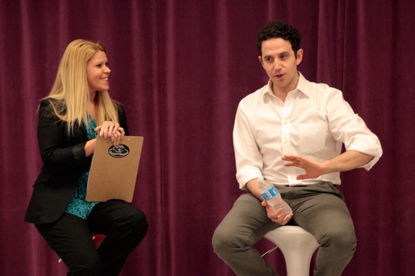 Photo Flash: Tony Nominee Santino Fontana Visits Broadway Artists Alliance  Image