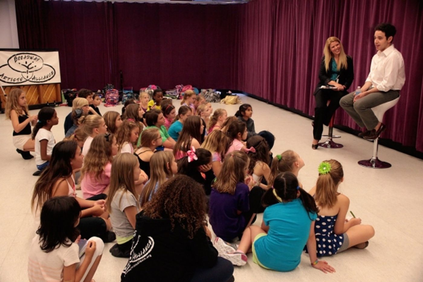 Photo Flash: Tony Nominee Santino Fontana Visits Broadway Artists Alliance  Image