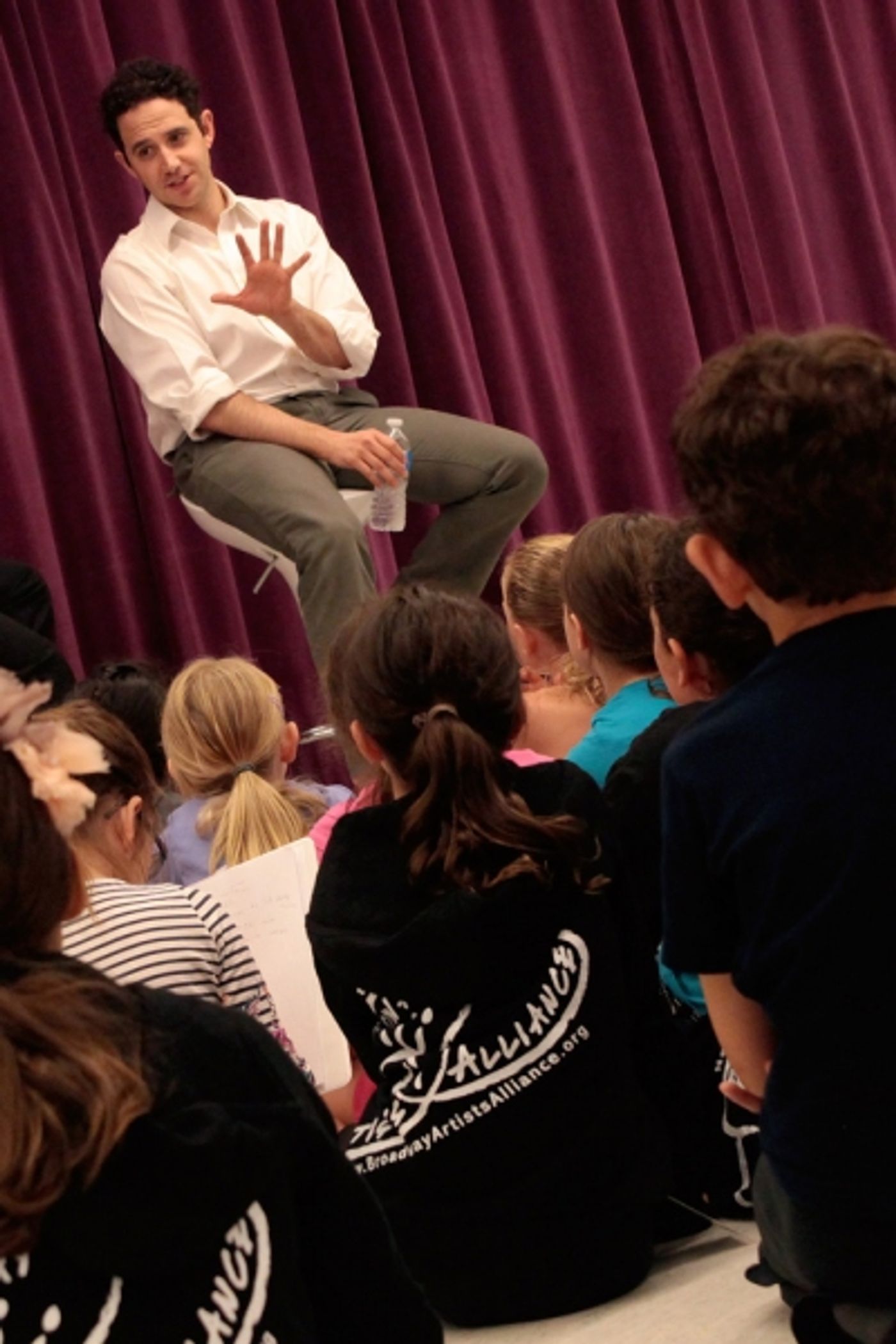 Photo Flash: Tony Nominee Santino Fontana Visits Broadway Artists Alliance  Image