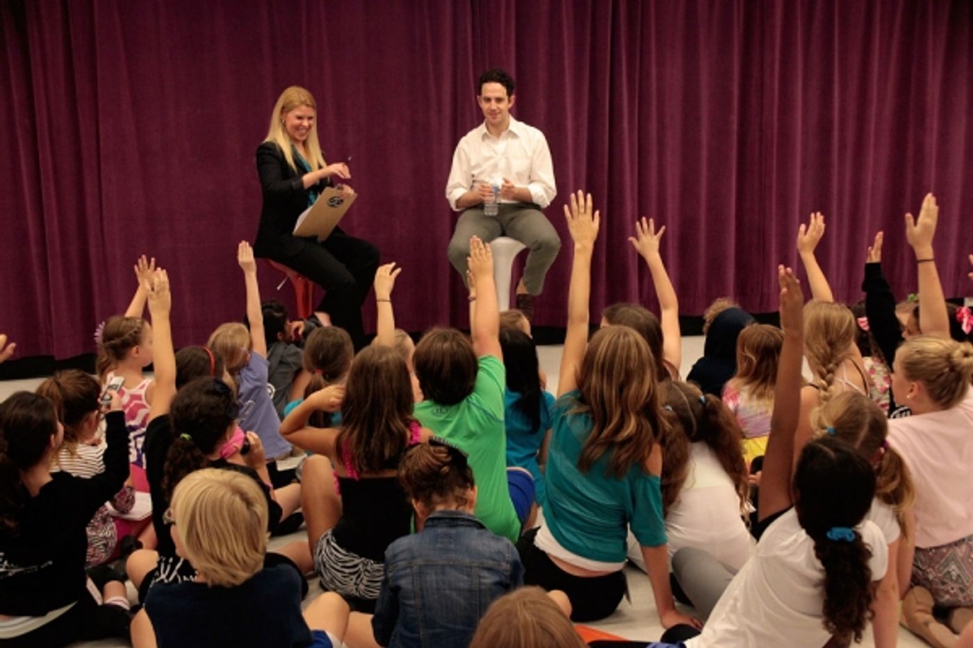 Photo Flash: Tony Nominee Santino Fontana Visits Broadway Artists Alliance  Image