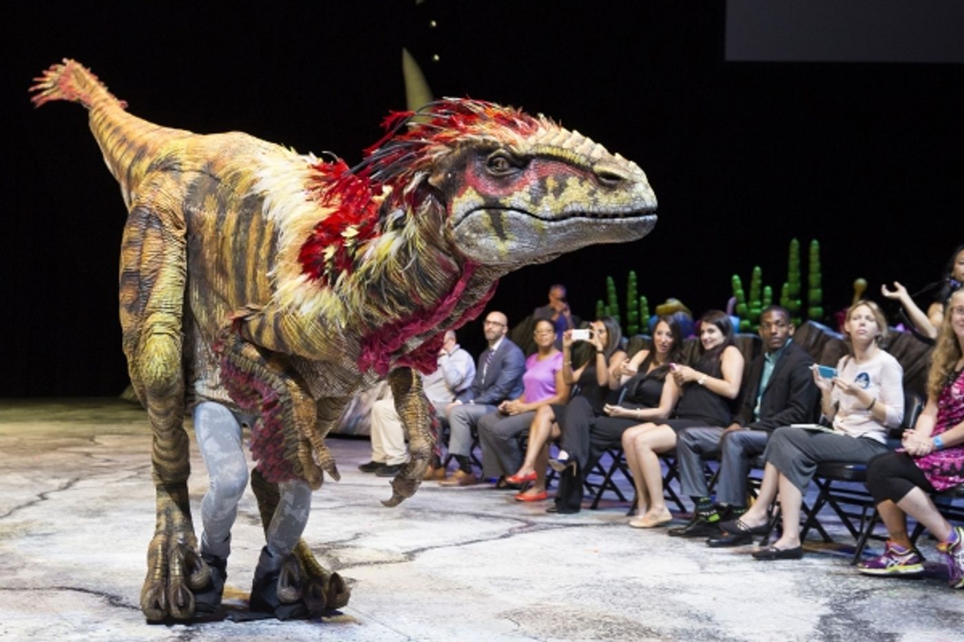 Photo Flash: WALKING WITH DINOSAURS Struts the Catwalk with 'Dinosaur Feathered Fashion Show'  Image