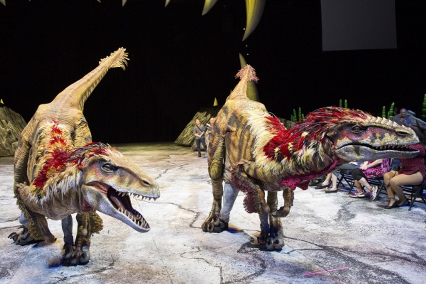 Photo Flash: WALKING WITH DINOSAURS Struts the Catwalk with 'Dinosaur Feathered Fashion Show'  Image