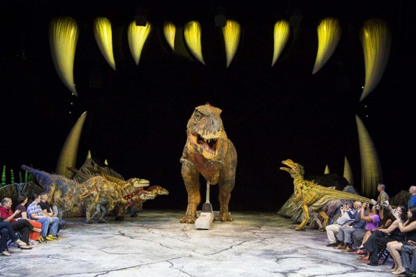 Photo Flash: WALKING WITH DINOSAURS Struts the Catwalk with 'Dinosaur Feathered Fashion Show'  Image