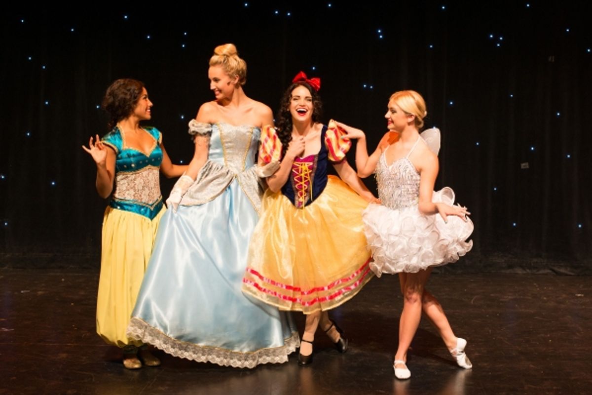 Clarice Ordaz as Yasmine, Molly McCook as Cinderella, Lindsay Pearce as Snow White, Kaitlynn Edgar as Tinkerbell at 