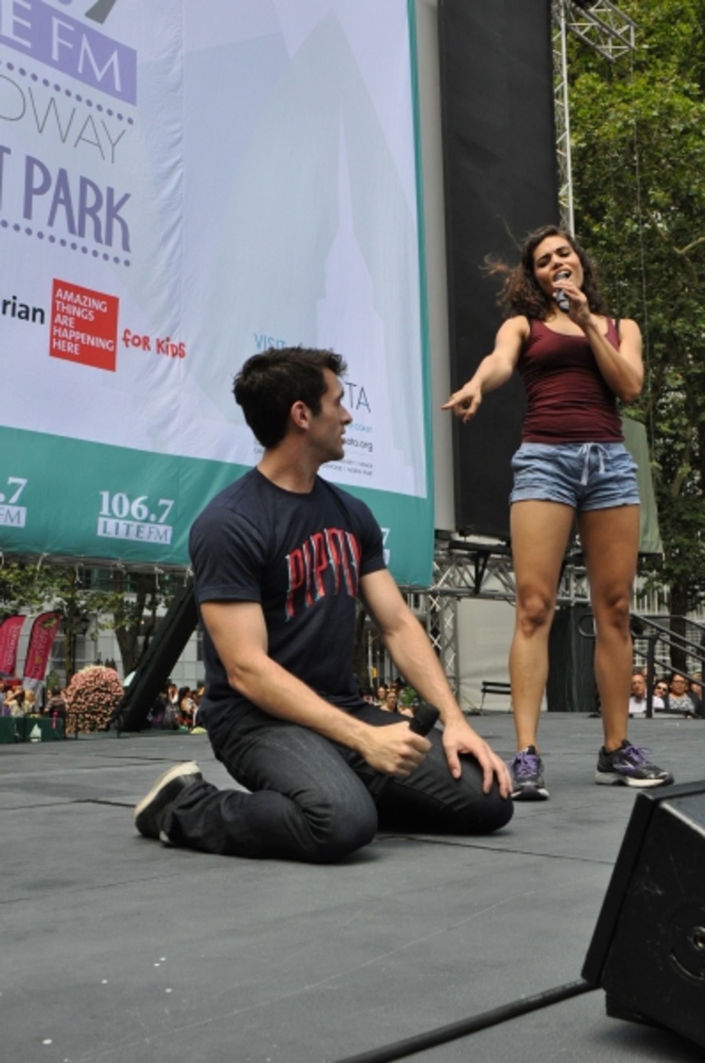 Photo Coverage: Casts of LES MISERABLES, PIPPIN & More Belt It Out at BROADWAY IN BRYANT PARK! Image