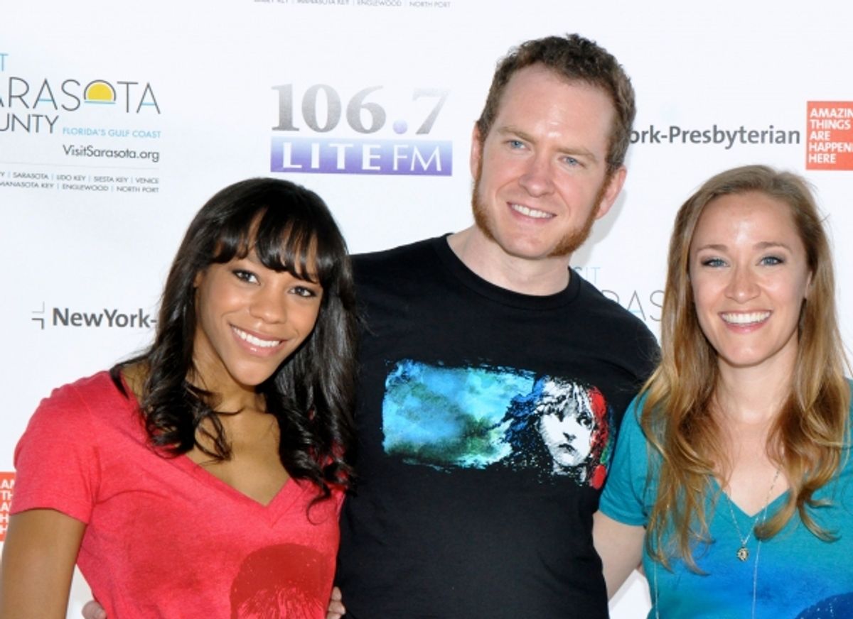 Nikki M. James, Adam Monley and Morgan James at 