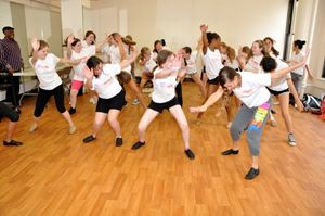 The Camp Broadway Kids showing off dance moves they learned from Ron Kunene @ BroadwayWorld The Camp Broadway Kids showing off dance moves they learned from Ron Kunene Photo