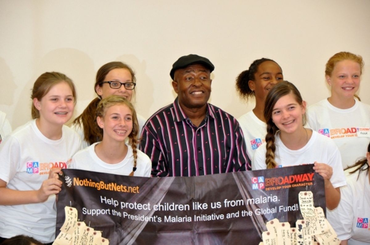 Ron Kunene and The Camp Broadway Kids at 