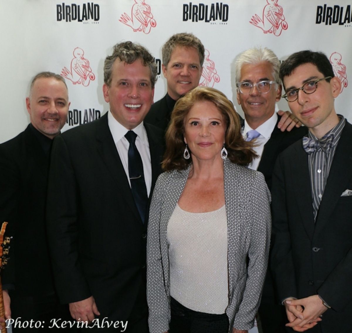 Ron Affif, Billy Stritch, Steve Doyle, Linda Lavin, Steve Bakunas, Aaron Weinstein at 