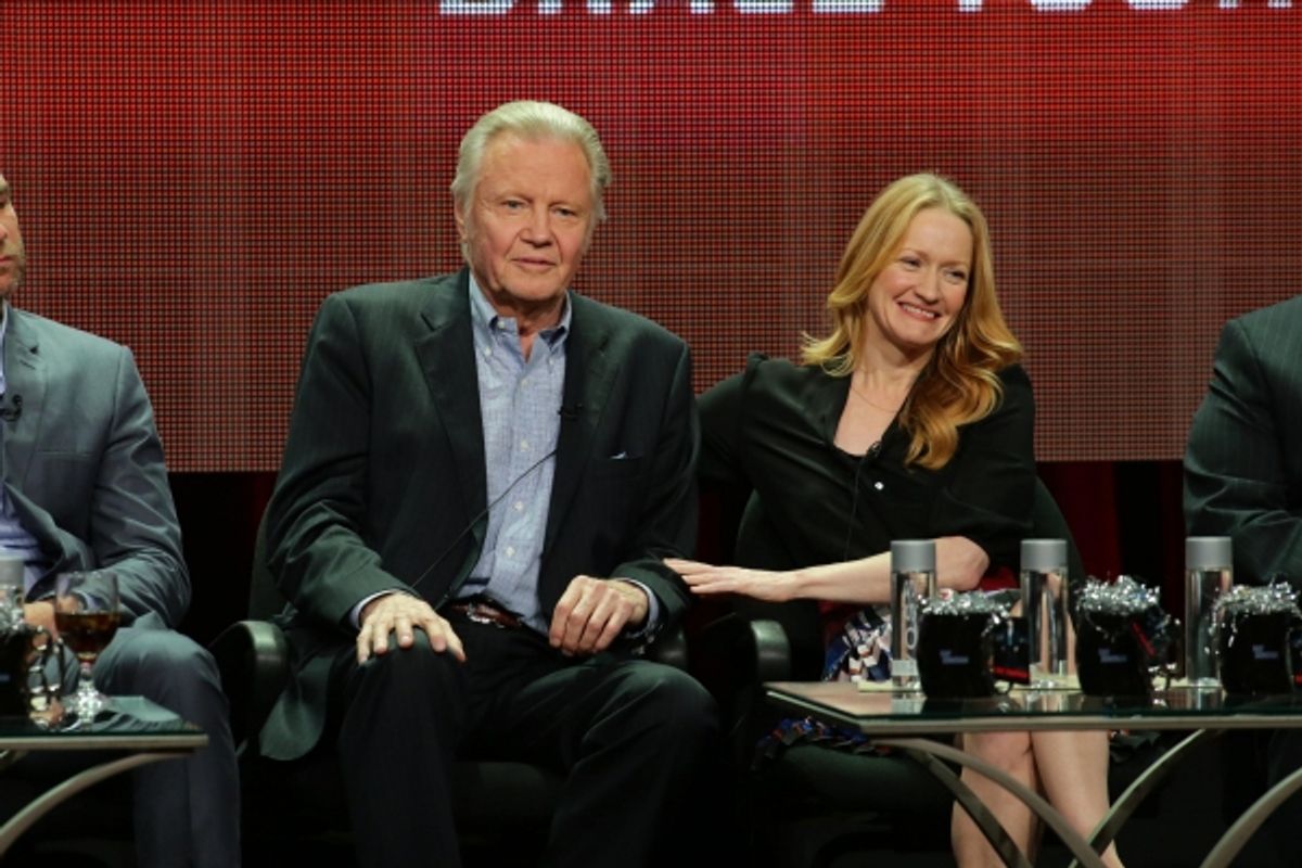 Jon Voight and Paula Malcomson at 