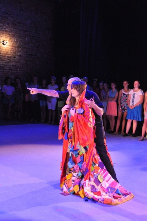 Katie Powers receives the robe from Jonathan Cerullo Photo