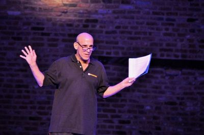 Jonathan Cerullo introducing the first segment...Seussical, Jr. Photo