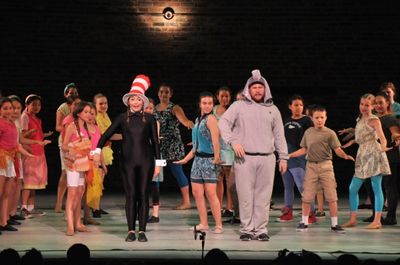 Alexandra Schwartz, Stephen Orr and The Camp Broadway Kids Photo