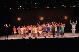 Alexandra Schwartz, Stephen Orr and The Camp Broadway Kids Photo