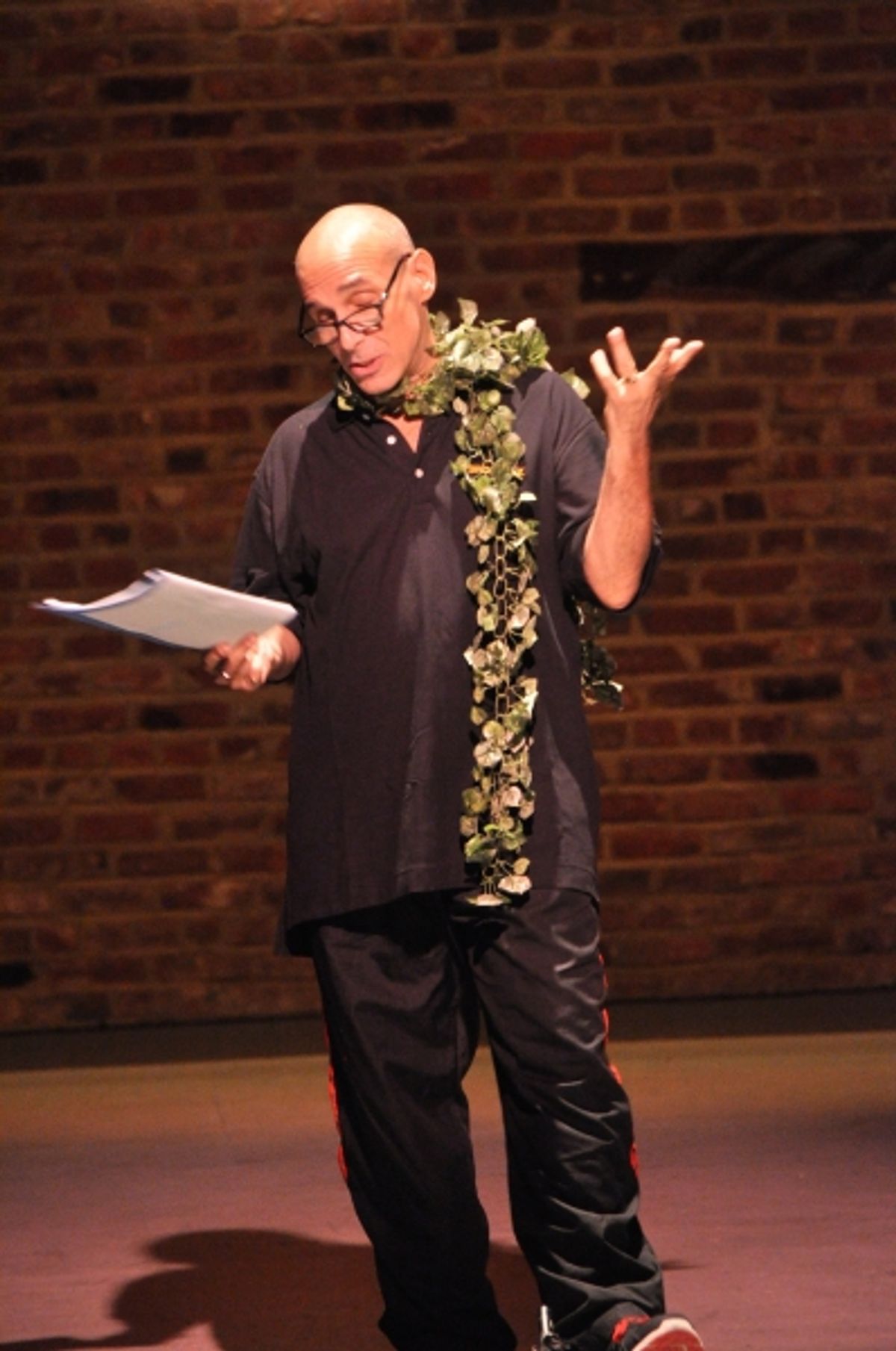 Jonathan Cerullo introducing the second segment...Once On This Island, Jr. at 