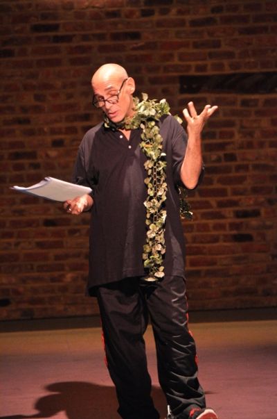 Jonathan Cerullo introducing the second segment...Once On This Island, Jr. Photo