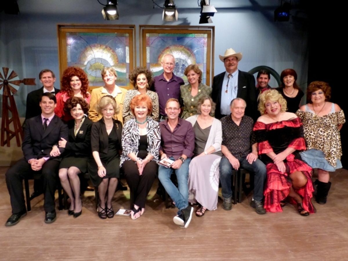 FRONT: Michael Sandidge, Alison Mattiza, Catherine Rahm, Ann Walker, Del Shores, Rosemary Alexander, Newell Alexander, Greg Abbott, Kip Hogan  BACK: Eddie ''Ed'' O''Brien, Elizabeth A.  Bouton, Harold Dershimer, Samantha Barrios, Kirk Larson, Cherry Norri at 