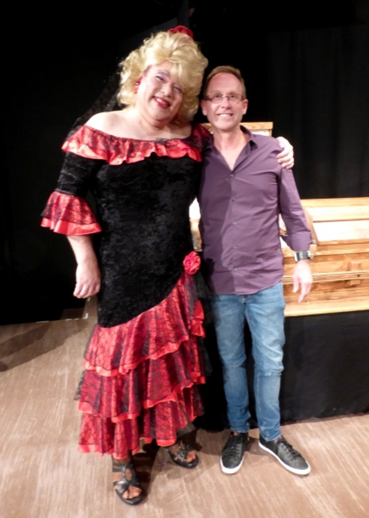 Greg Abbott (Brother Boy) and Del Shores at 