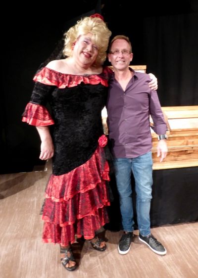 Greg Abbott (Brother Boy) and Del Shores Photo