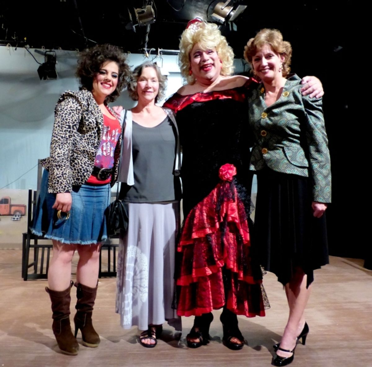 Samantha Barrios, Rosemary Alexander, Greg Abbott, Cherry Norris at 